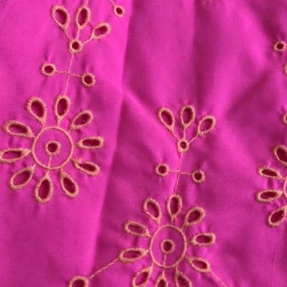 Lilly Pulitzer Lillyanne Flutter Sleeve dress Aura pink days bloom eyelet 6 New - Picture 5 of 11